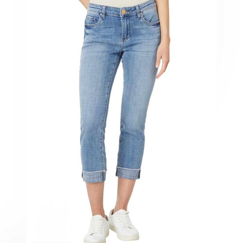 Hudson Mid Rise Bacara Straight Crop Jeans 25